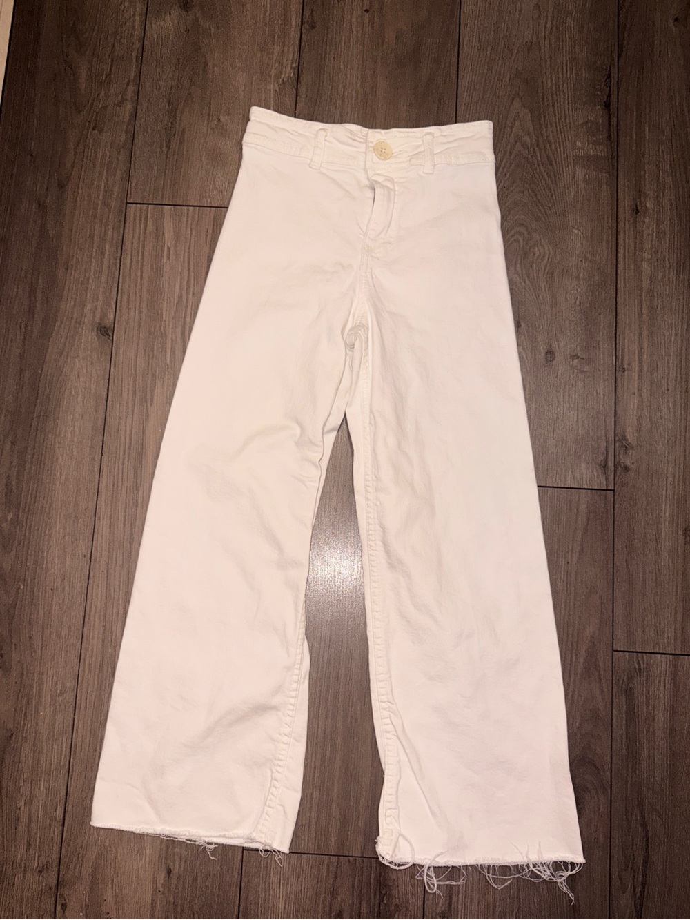 Zara Kids Marine White Wide Leg Pants - 10